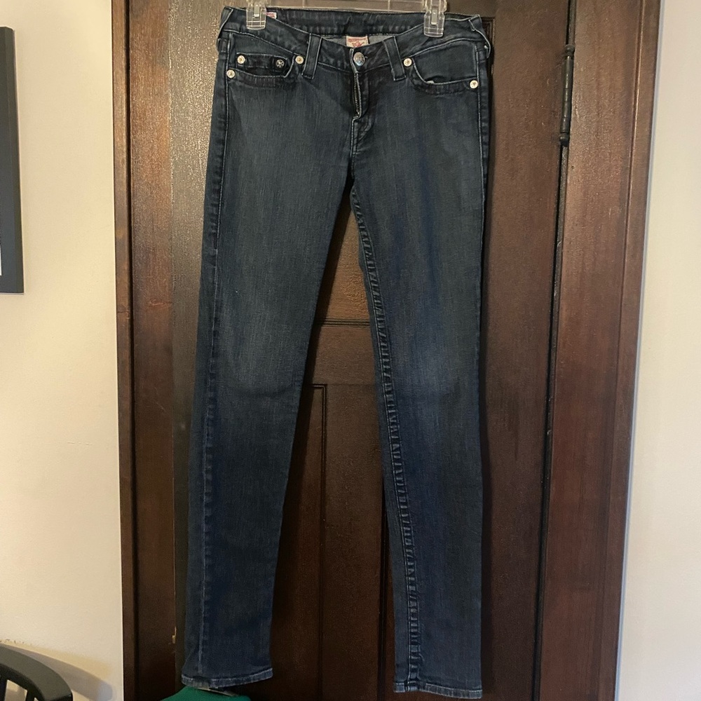 Dark Wash, Straight Leg True Religion Jeans